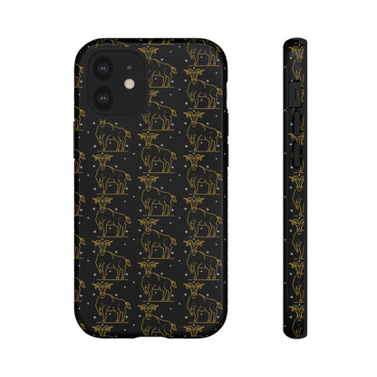 Phone Case-TAURUS PATTERN | Tough-iPhone 12 Mini-Glossy-PhoneCaseBoss-Phone-Best-Phone-Cases