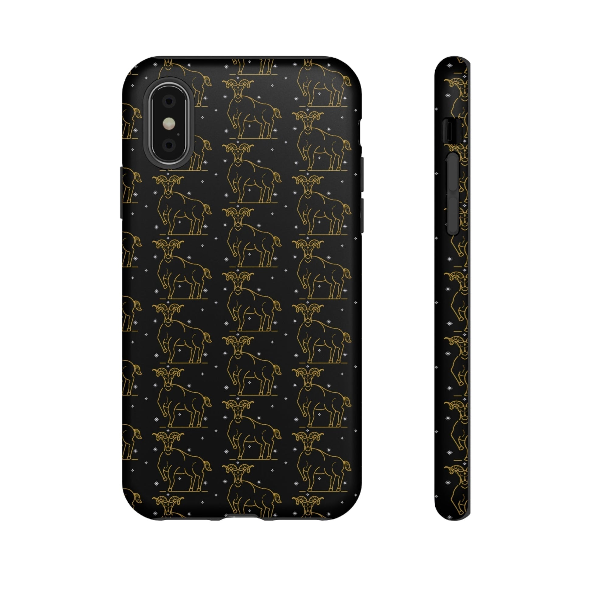 Phone Case-TAURUS PATTERN | Tough-iPhone X-Matte-PhoneCaseBoss-Phone-Best-Phone-Cases