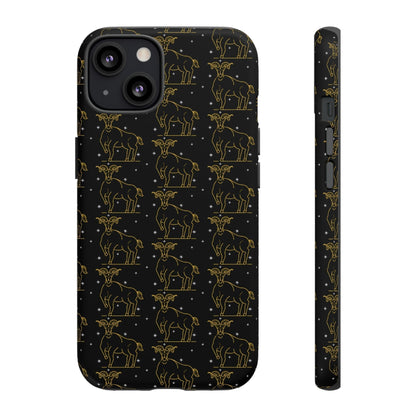 Phone Case-TAURUS PATTERN | Tough-iPhone 13-Matte-PhoneCaseBoss-Phone-Best-Phone-Cases