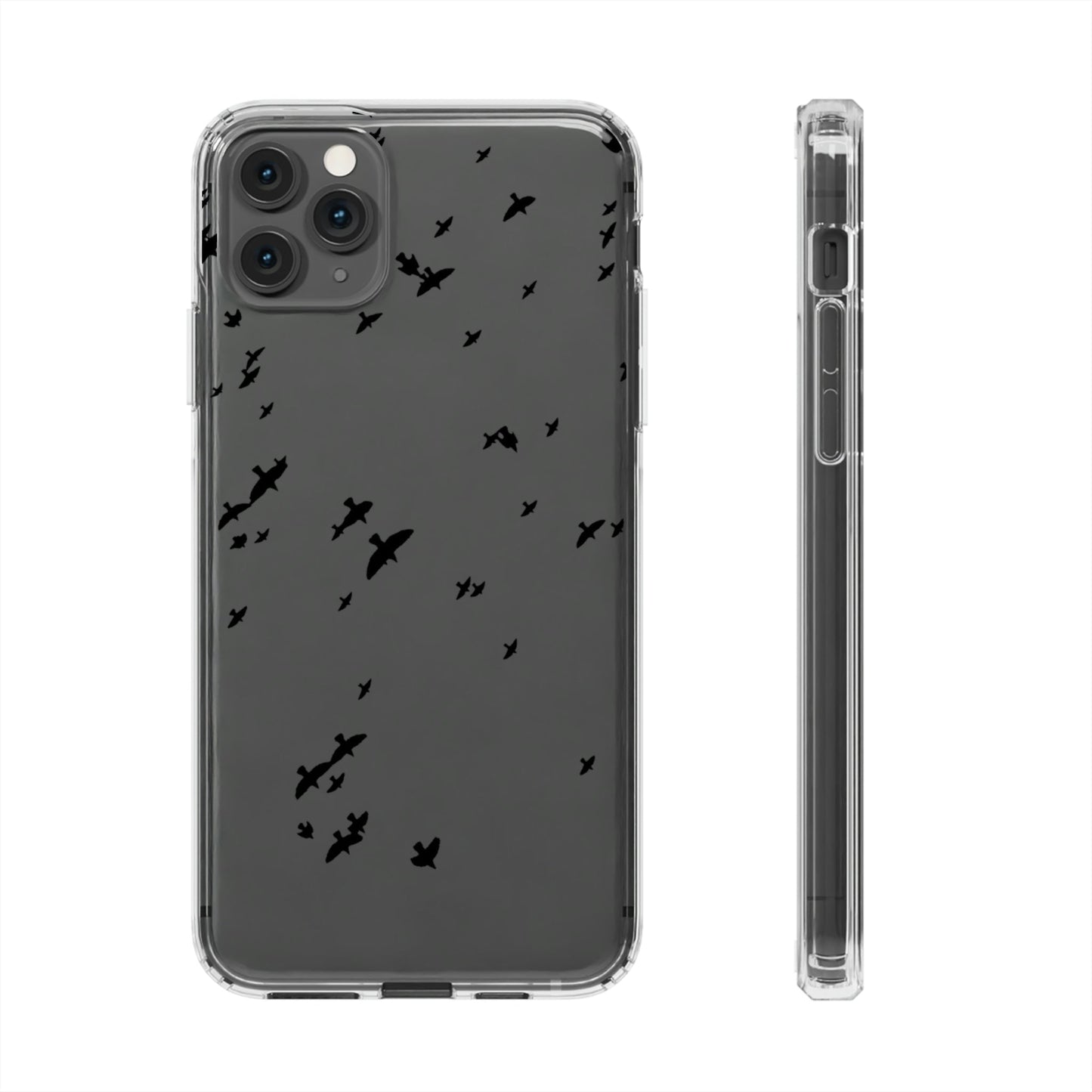 Phone Case-THE BIRDS | Clear-iPhone 11 Pro Max-Without gift packaging-PhoneCaseBoss-Phone-Best-Phone-Cases