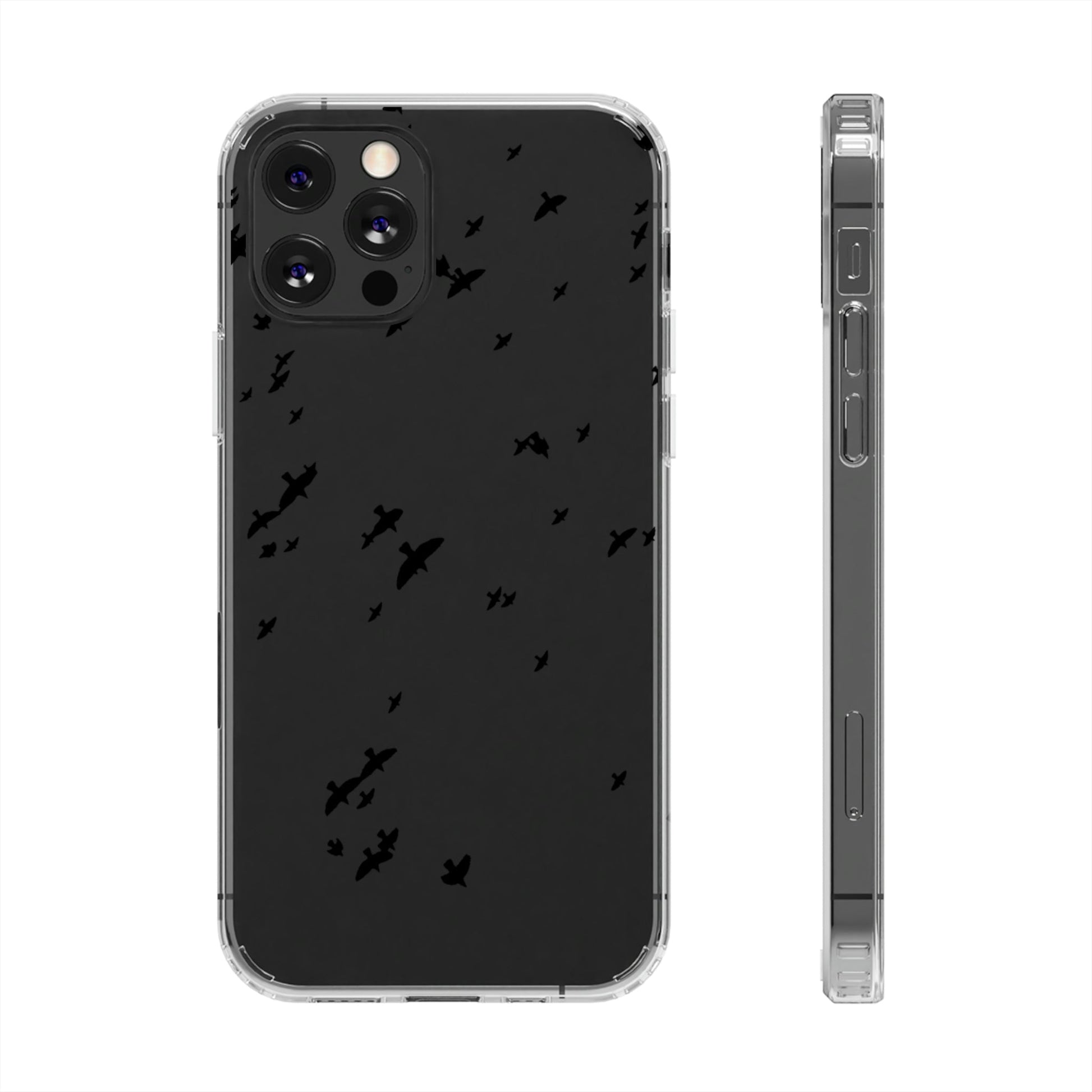 Phone Case-THE BIRDS | Clear-iPhone 12 Pro-Without gift packaging-PhoneCaseBoss-Phone-Best-Phone-Cases