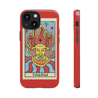 Phone Case-Taurus | Tough-iPhone 13 Mini-Glossy-PhoneCaseBoss-Phone-Best-Phone-Cases