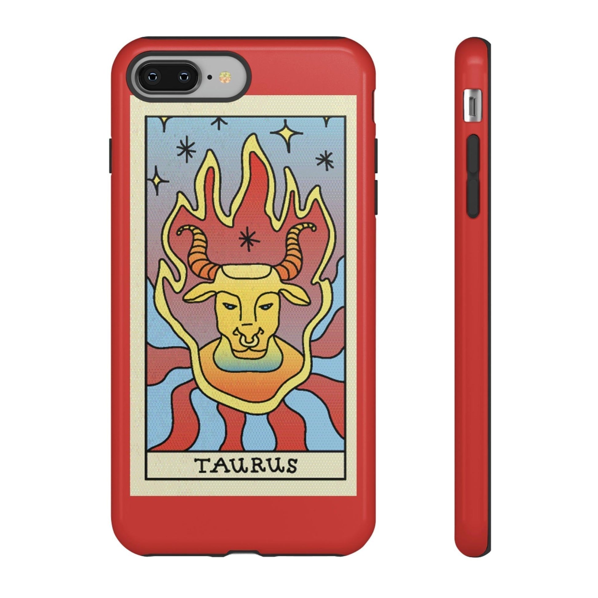 Phone Case-Taurus | Tough-iPhone 8 Plus-Glossy-PhoneCaseBoss-Phone-Best-Phone-Cases