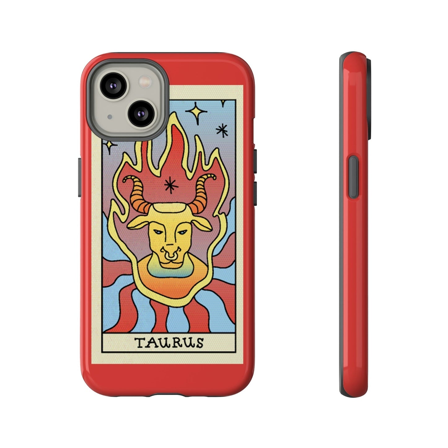 Phone Case-Taurus | Tough-iPhone 14-Glossy-PhoneCaseBoss-Phone-Best-Phone-Cases