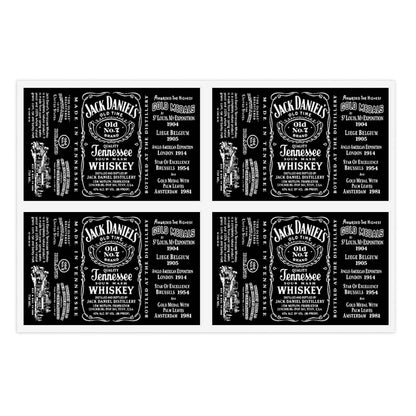 Tennessee Jack Whiskey Sticker Sheets-Paper products-Printify-6" × 4"-Transparent-Die-Cut-Assembled in the USA, Holiday Picks, Home & Living, Kiss cut, Made in USA, Magnets & Stickers, Paper, Stationery, Stickers-PhoneCaseBoss.com