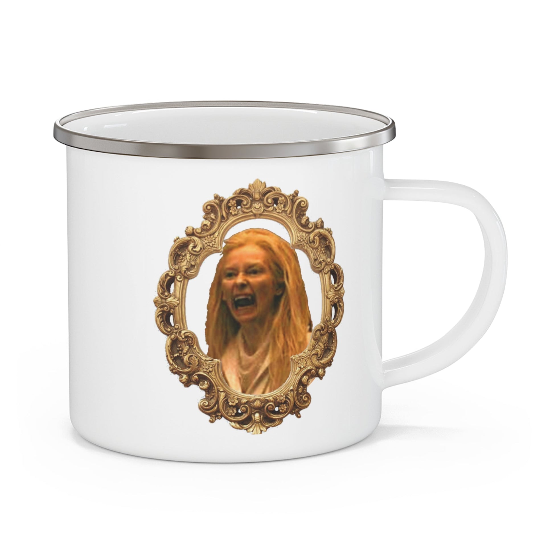 Tilda Swinton of The Vampire Counsel Enamel Camping Mug-Mug-Printify-12 oz, 12oz, Desk, Eco-friendly, Home & Living, Kitchen, Mugs, Stainless steel, Sublimation, The Whole Nother, Travel, TV, White base | 12oz,,,7576159027293-Tilda-Swinton-of-The-Vampire-Counsel-Enamel-Camping-Mug-Mug-12-oz-12oz-Desk-Eco-friendly-Home-Living-Kitchen-Mugs-Stainless-steel-Sublimation-The-Whole-Nother-Travel-TV-White-base-12o_27119a0a-98ac-49d4-affe-94ed41aa791d, PhoneCaseBoss | Image-position:2-SKU:[sku}, Barcode: