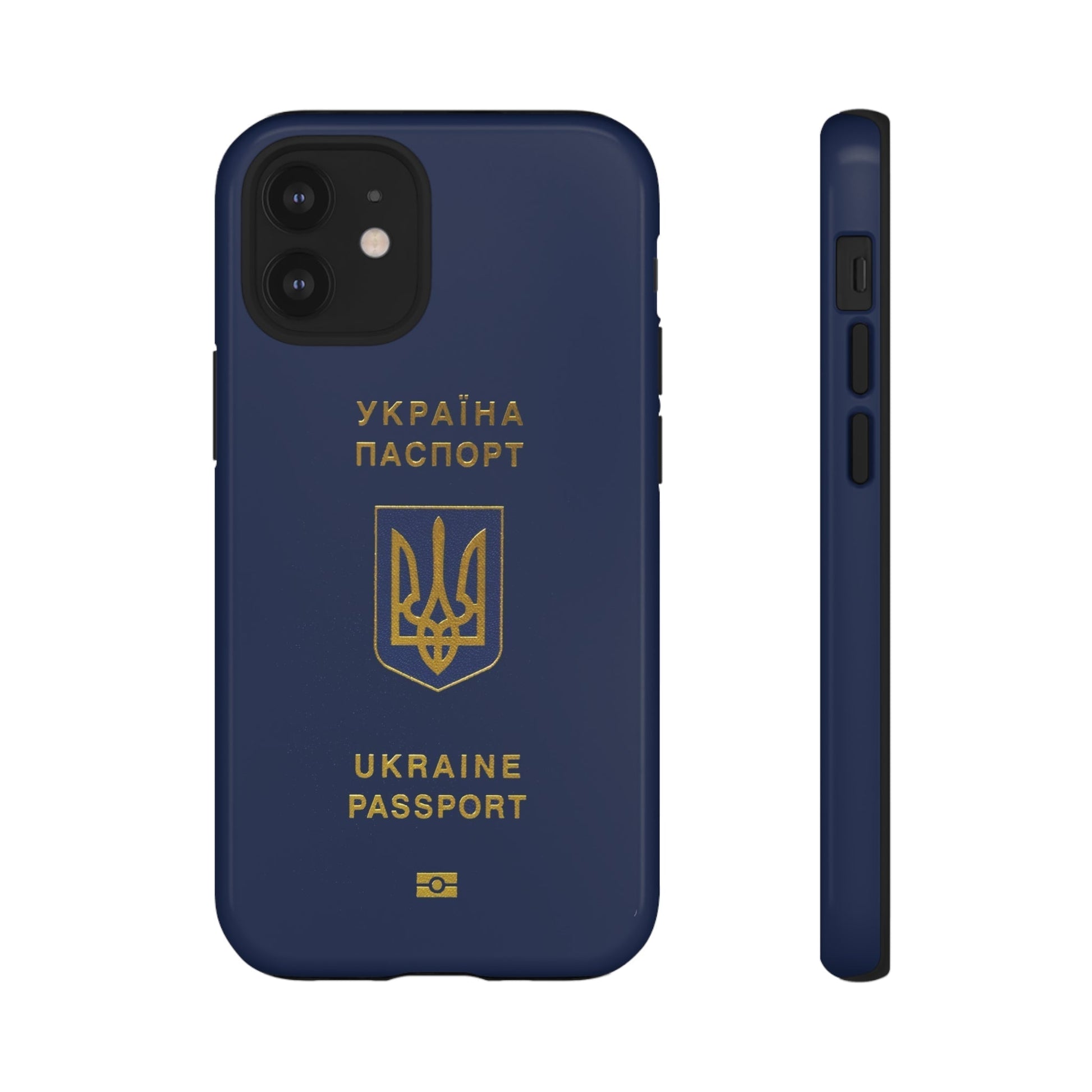 Phone Case-Ukraine Passort | Tough-iPhone 12 Mini-Glossy-PhoneCaseBoss-Phone-Best-Phone-Cases