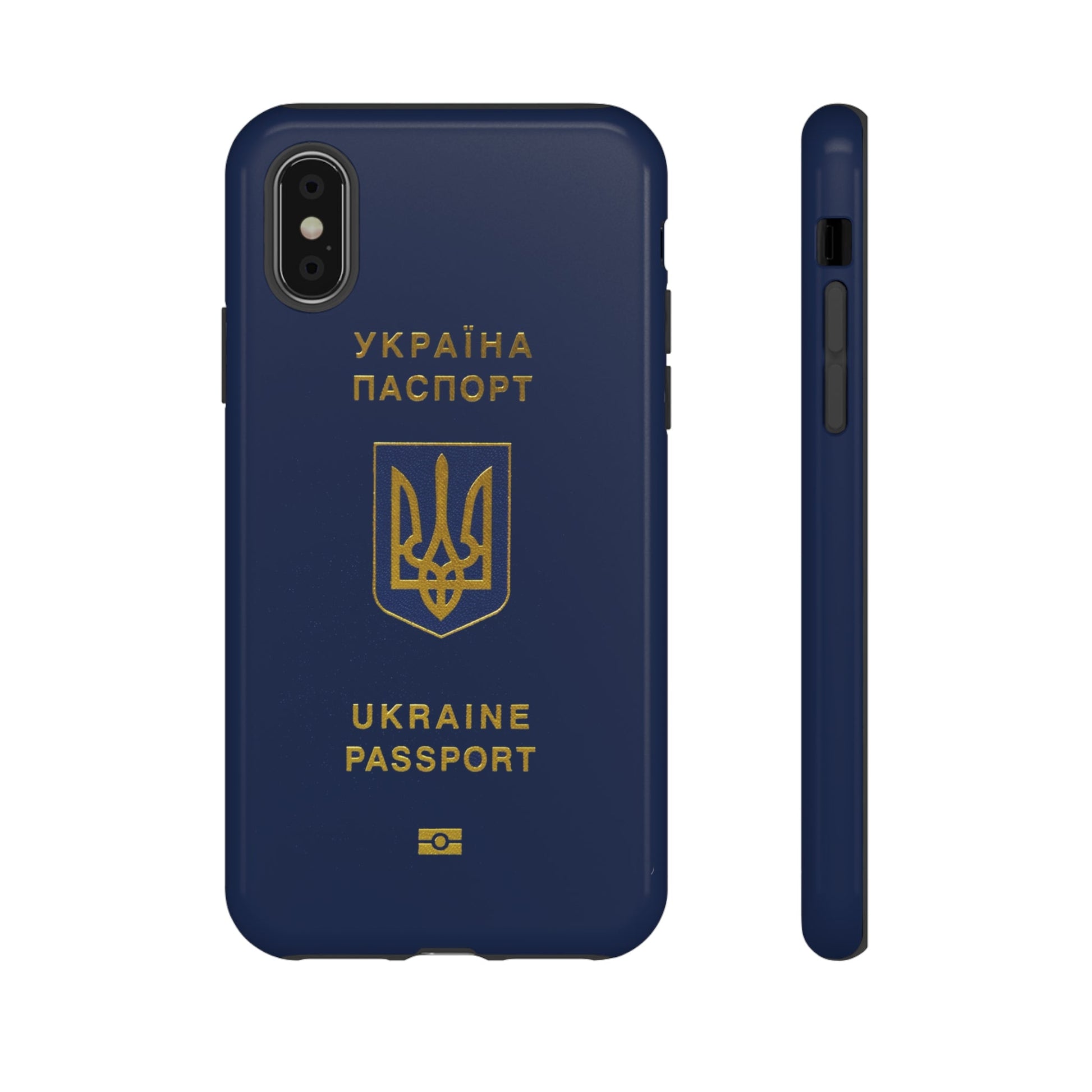 Phone Case-Ukraine Passort | Tough-iPhone XS-Glossy-PhoneCaseBoss-Phone-Best-Phone-Cases