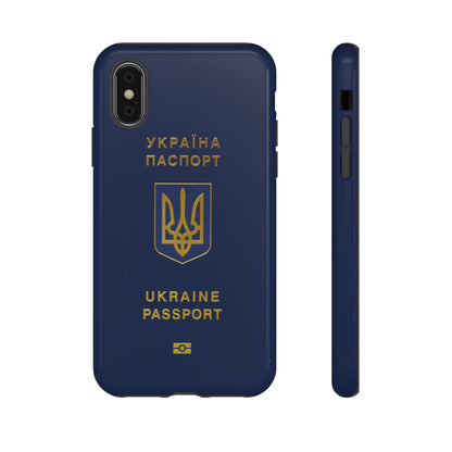 Phone Case-Ukraine Passort | Tough-iPhone XS-Glossy-PhoneCaseBoss-Phone-Best-Phone-Cases