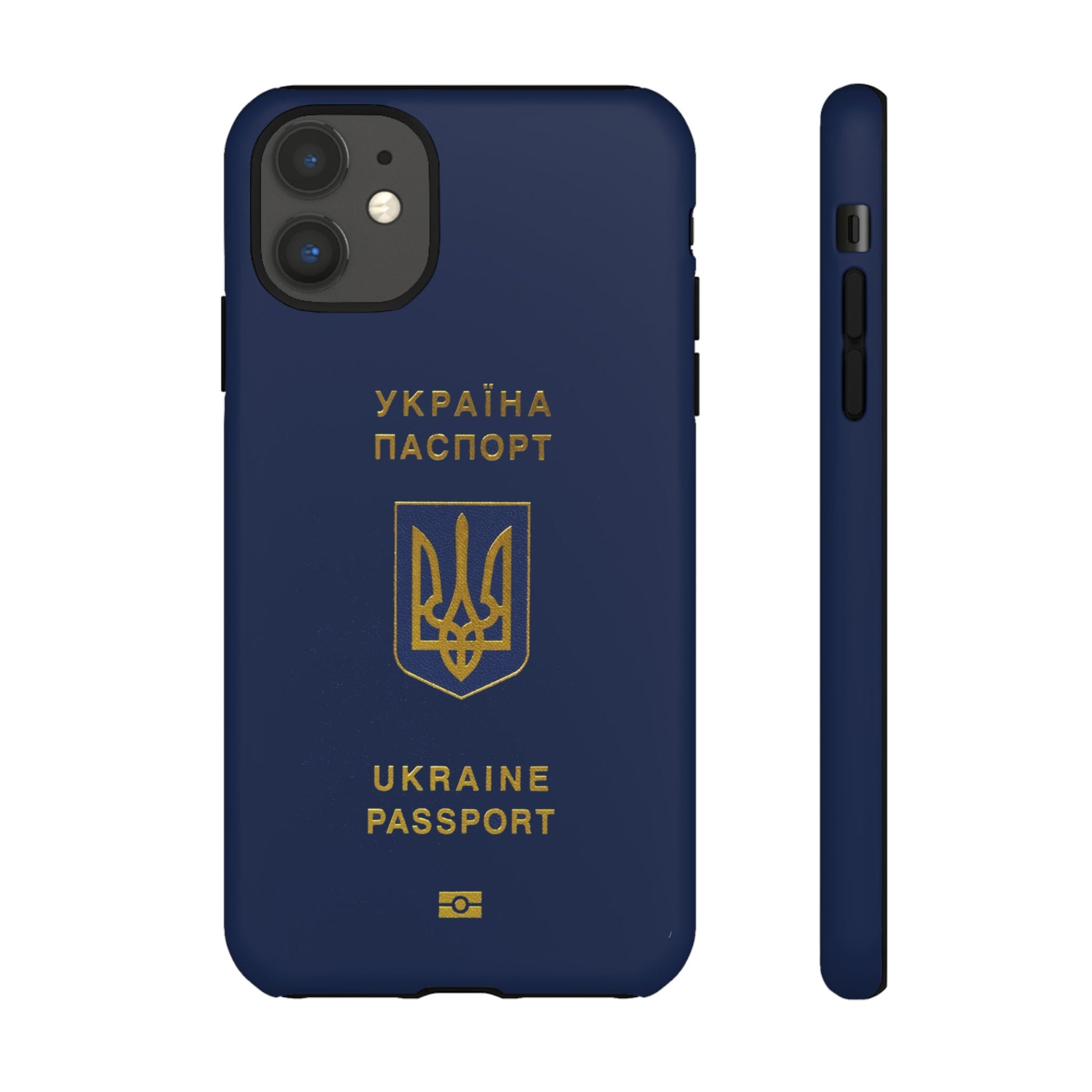 Phone Case-Ukraine Passort | Tough-iPhone 11-Matte-PhoneCaseBoss-Phone-Best-Phone-Cases