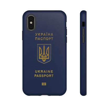 Phone Case-Ukraine Passort | Tough-iPhone XS-Matte-PhoneCaseBoss-Phone-Best-Phone-Cases