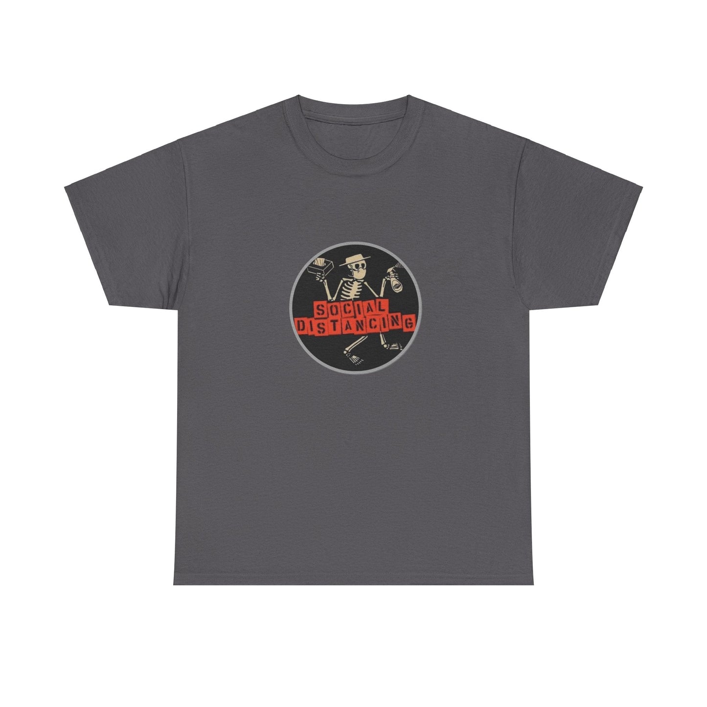 Unisex Heavy Cotton Tee - Social Distancing (Social Distortion parody)