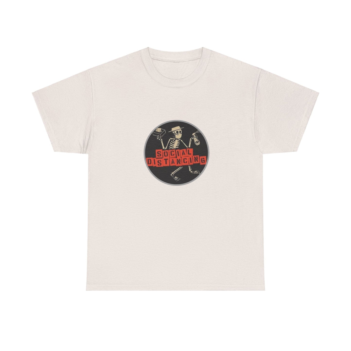 Unisex Heavy Cotton Tee - Social Distancing (Social Distortion parody)