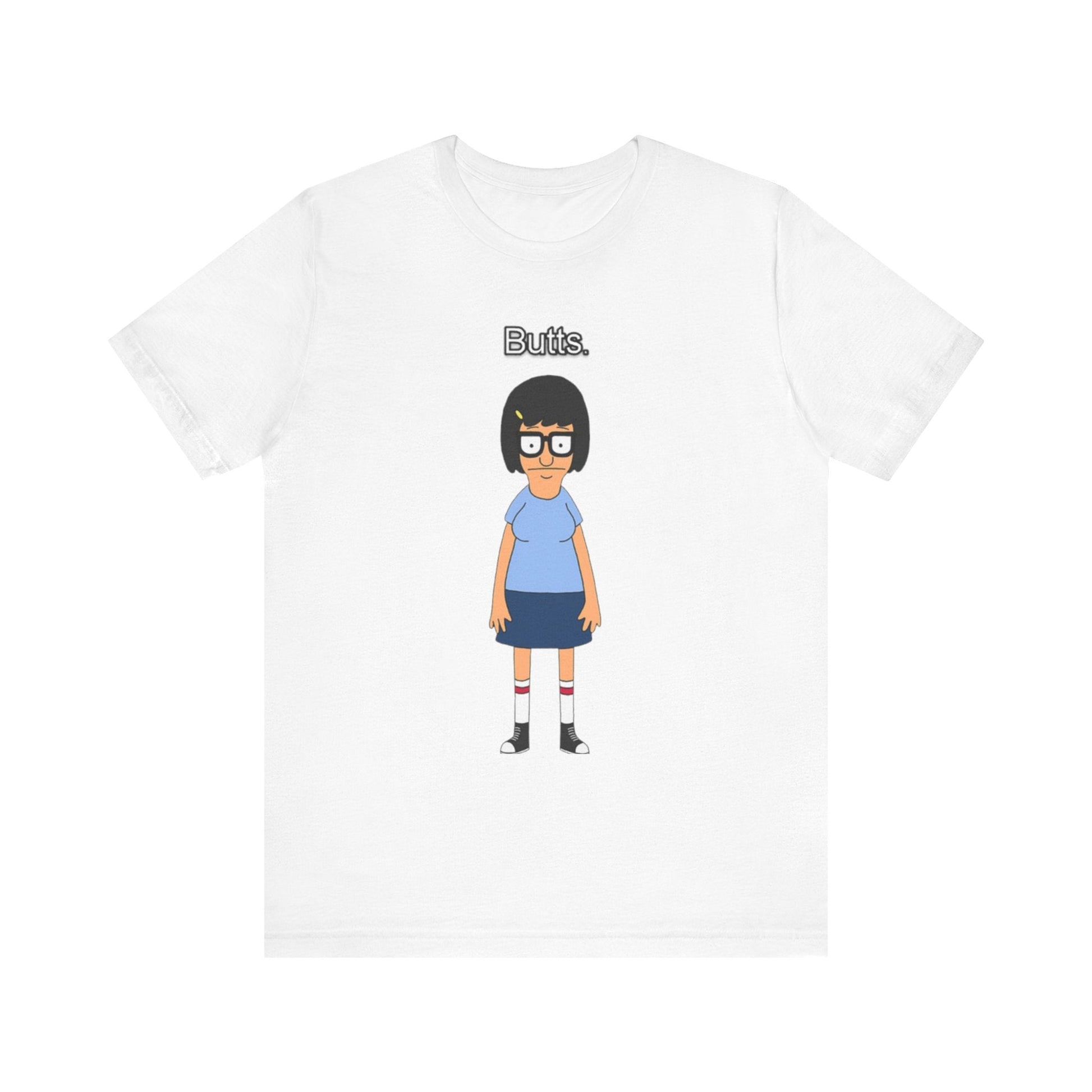 Unisex Jersey Short Sleeve Tee - Tina Butts-T-Shirt-Printify-White-XS-Crew neck, DTG, Men's Clothing, Regular fit, T-shirts, Unisex, Women's Clothing-PhoneCaseBoss.com