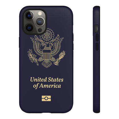 Phone Case-United States Passort | Tough-iPhone 12 Pro Max-Matte-PhoneCaseBoss-Phone-Best-Phone-Cases