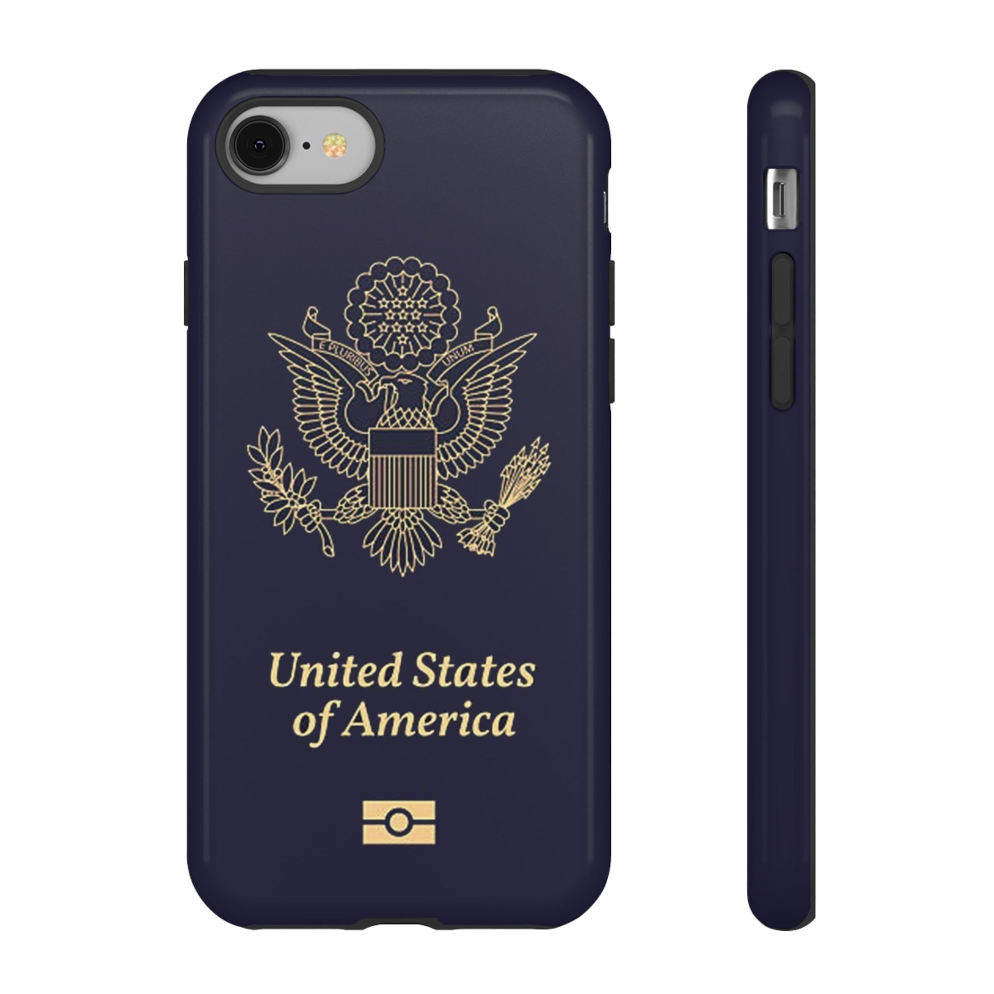 Phone Case-United States Passort | Tough-iPhone 8-Glossy-PhoneCaseBoss-Phone-Best-Phone-Cases