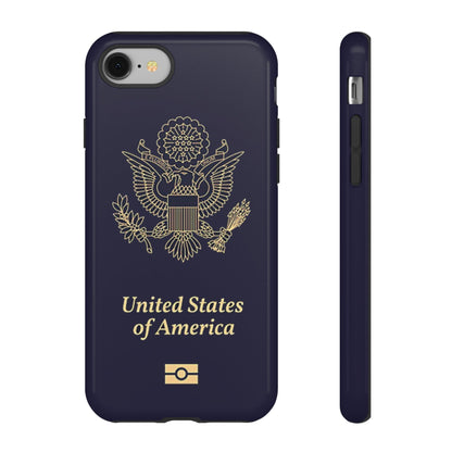 Phone Case-United States Passort | Tough-iPhone 8-Glossy-PhoneCaseBoss-Phone-Best-Phone-Cases