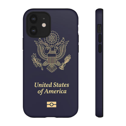 Phone Case-United States Passort | Tough-iPhone 12-Matte-PhoneCaseBoss-Phone-Best-Phone-Cases
