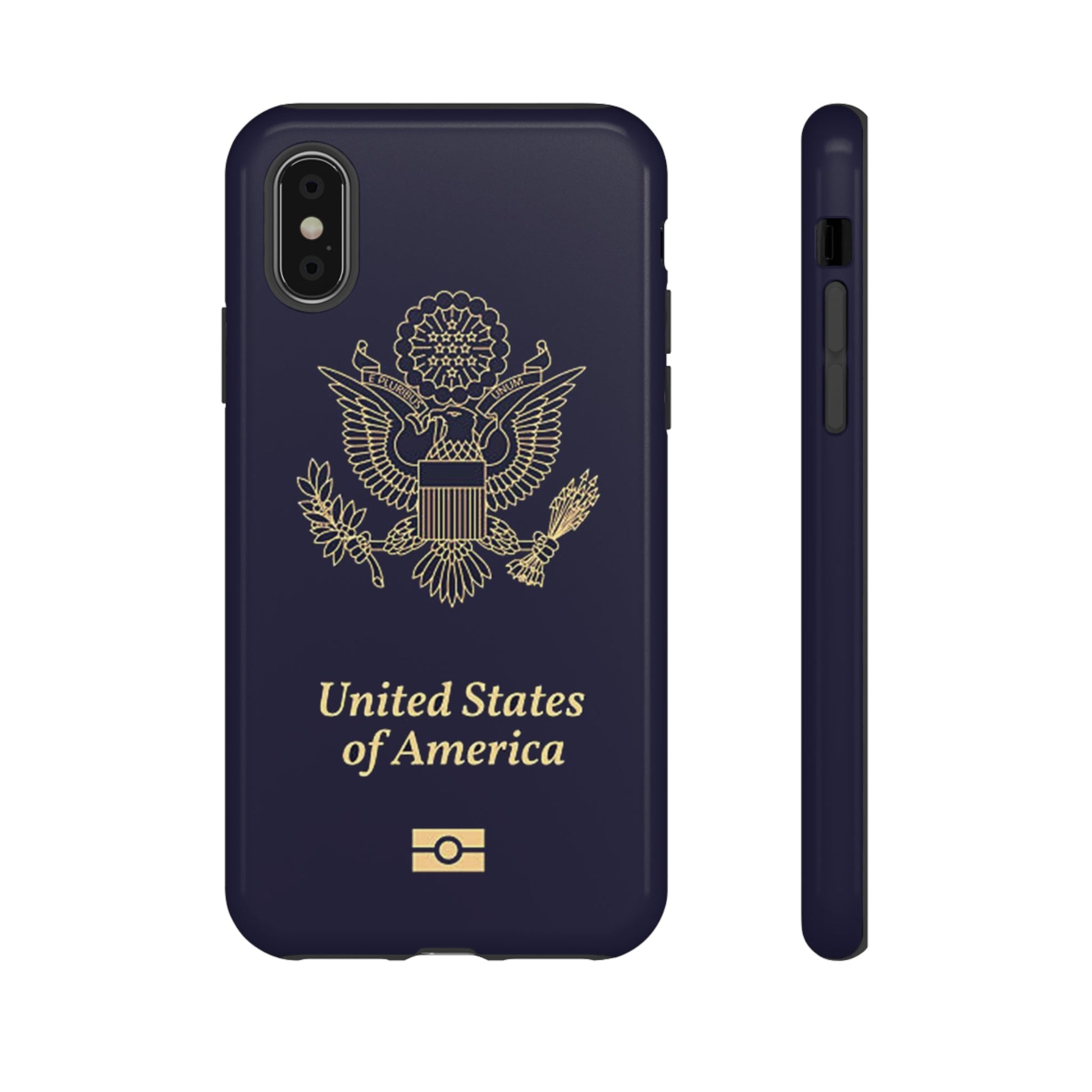 Phone Case-United States Passort | Tough-iPhone XS-Glossy-PhoneCaseBoss-Phone-Best-Phone-Cases