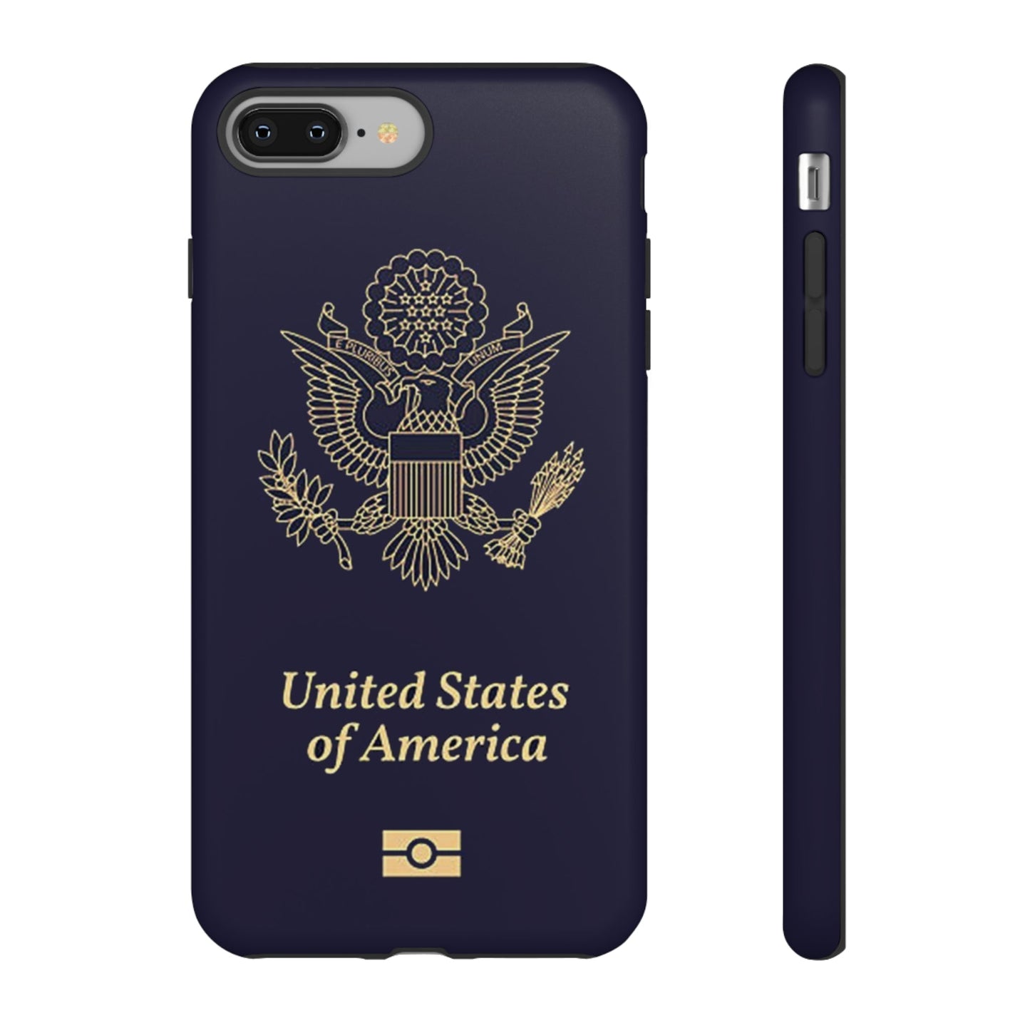 Phone Case-United States Passort | Tough-iPhone 8 Plus-Matte-PhoneCaseBoss-Phone-Best-Phone-Cases