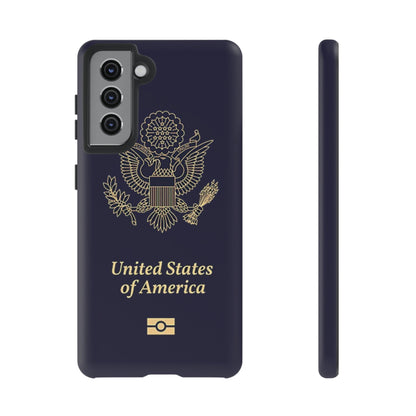 Phone Case-United States Passort | Tough-Samsung Galaxy S21-Matte-PhoneCaseBoss-Phone-Best-Phone-Cases
