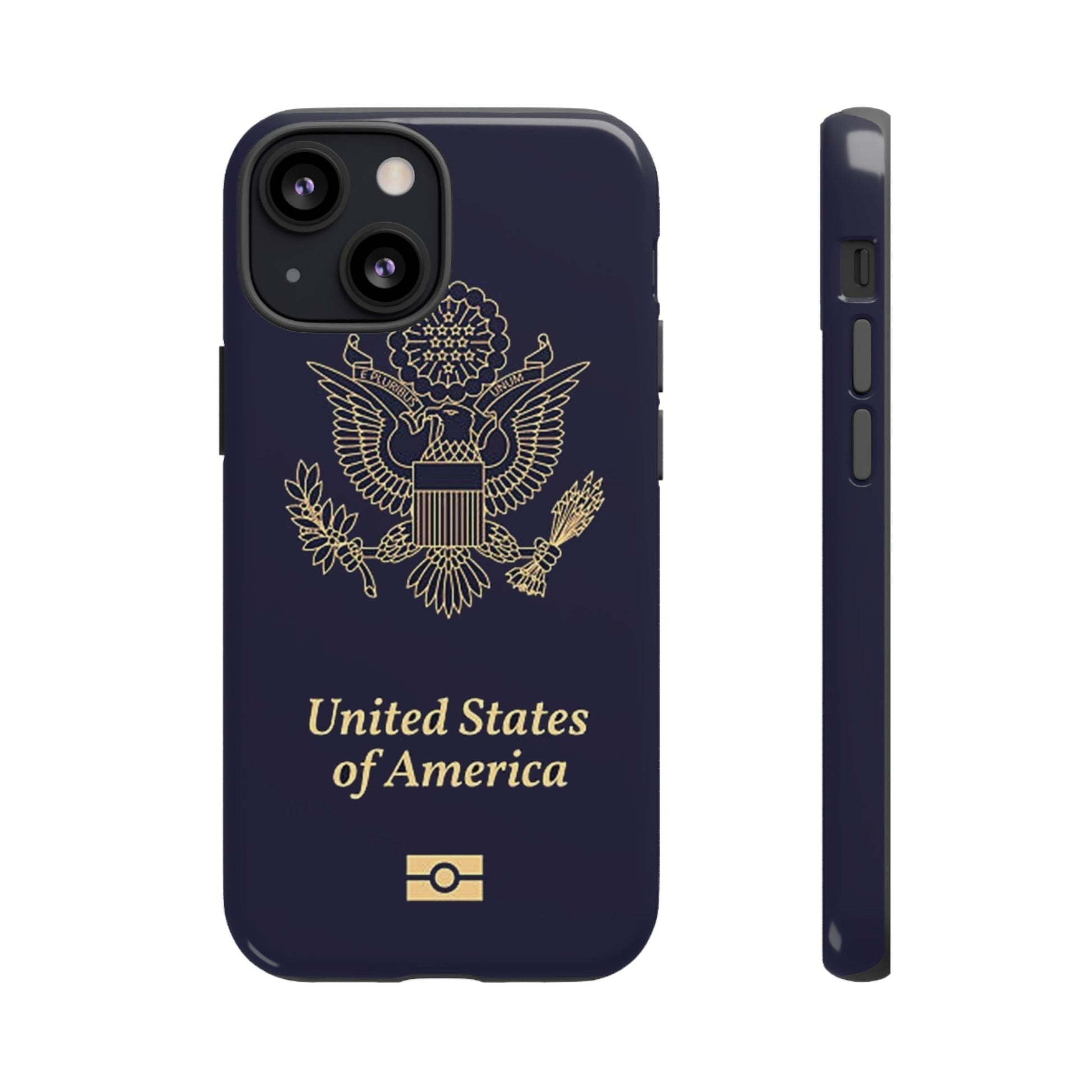 Phone Case-United States Passort | Tough-iPhone 13 Mini-Glossy-PhoneCaseBoss-Phone-Best-Phone-Cases