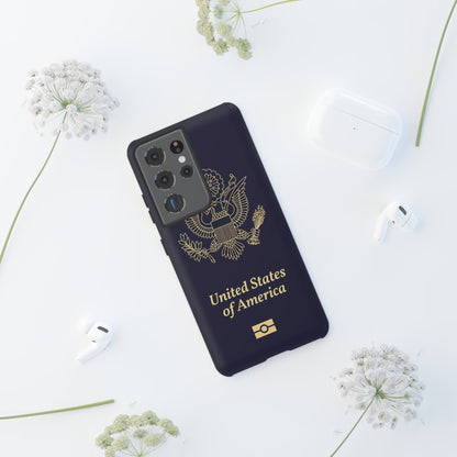 Phone Case-United States Passort | Tough-PhoneCaseBoss-Phone-Best-Phone-Cases
