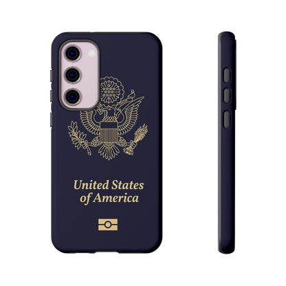Phone Case-United States Passort | Tough-Samsung Galaxy S23 Plus-Matte-PhoneCaseBoss-Phone-Best-Phone-Cases