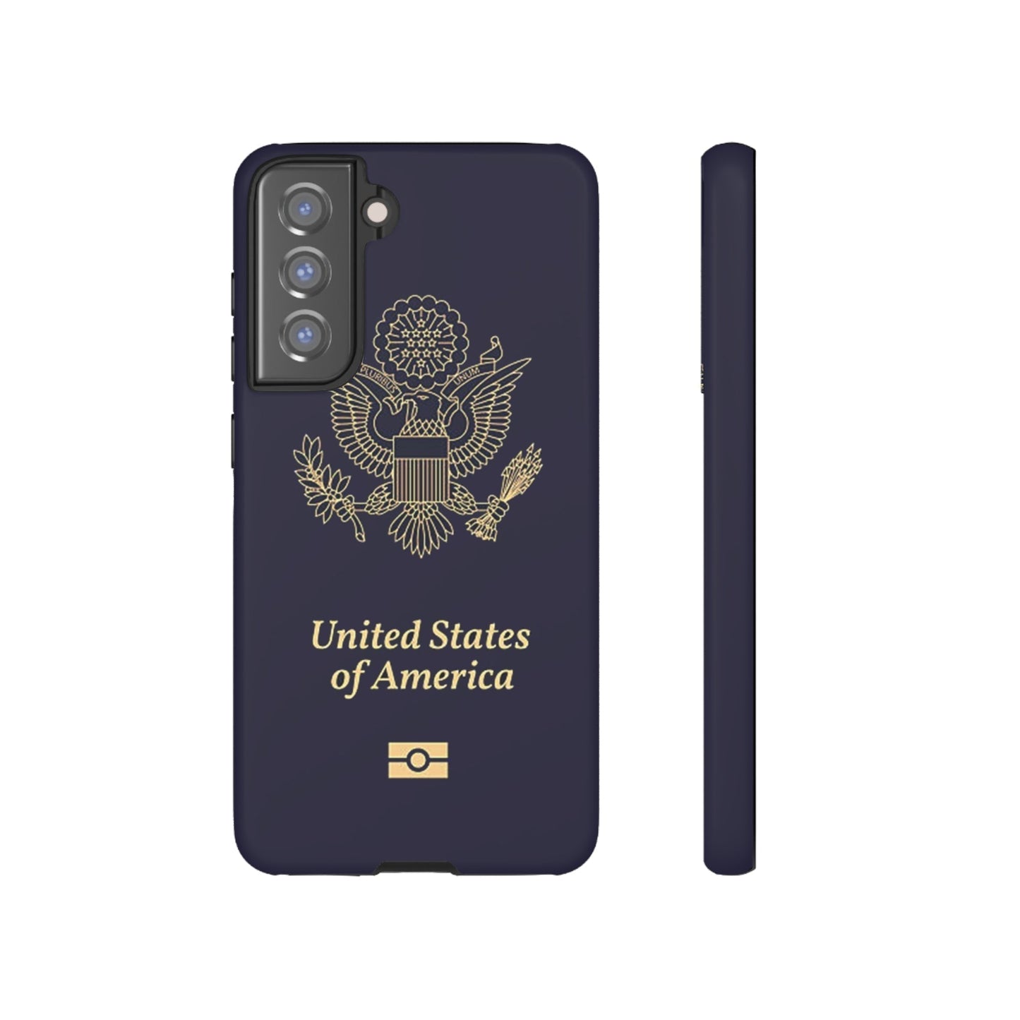 Phone Case-United States Passort | Tough-Samsung Galaxy S21 FE-Matte-PhoneCaseBoss-Phone-Best-Phone-Cases