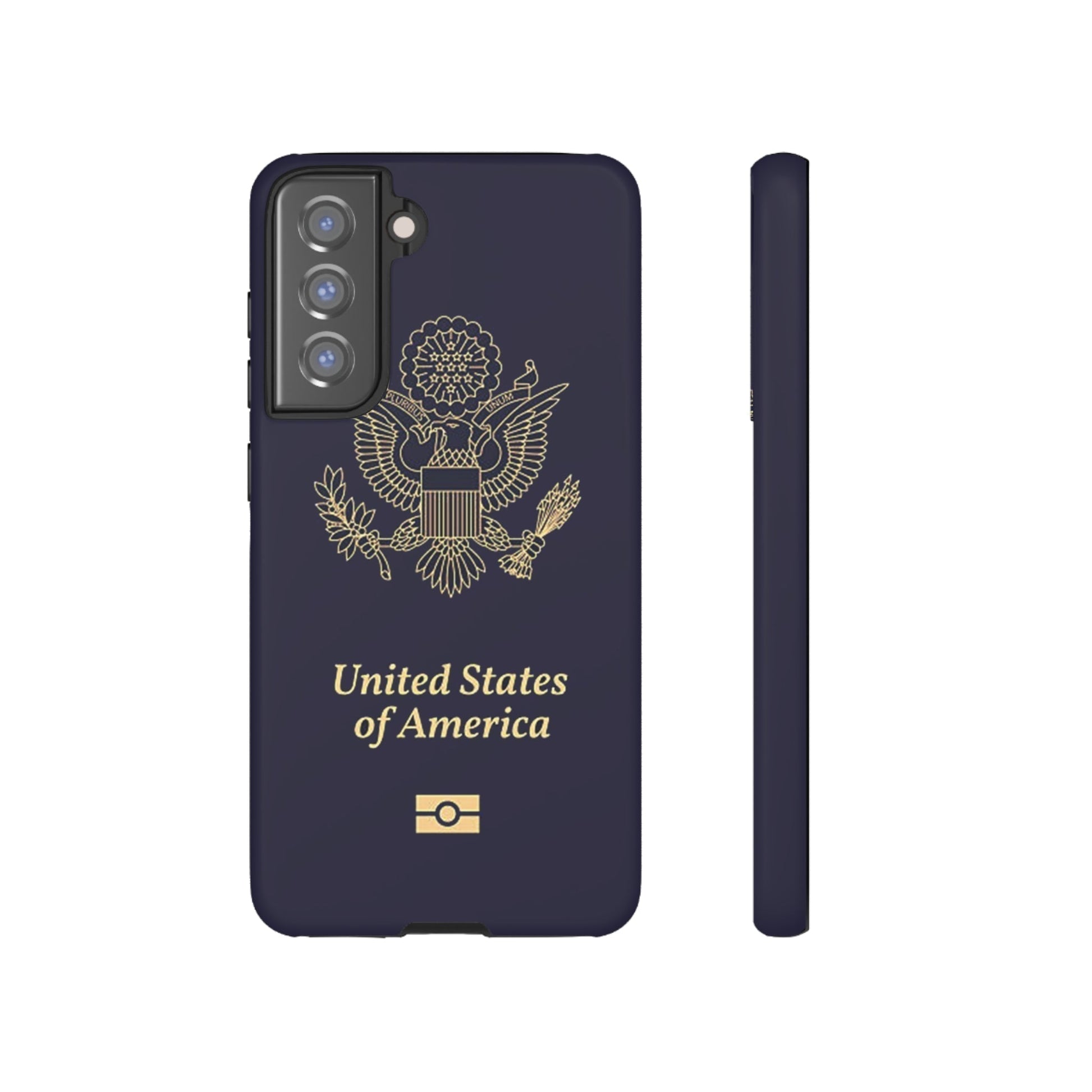 Phone Case-United States Passort | Tough-Samsung Galaxy S21 FE-Matte-PhoneCaseBoss-Phone-Best-Phone-Cases