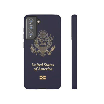 Phone Case-United States Passort | Tough-Samsung Galaxy S21 FE-Matte-PhoneCaseBoss-Phone-Best-Phone-Cases