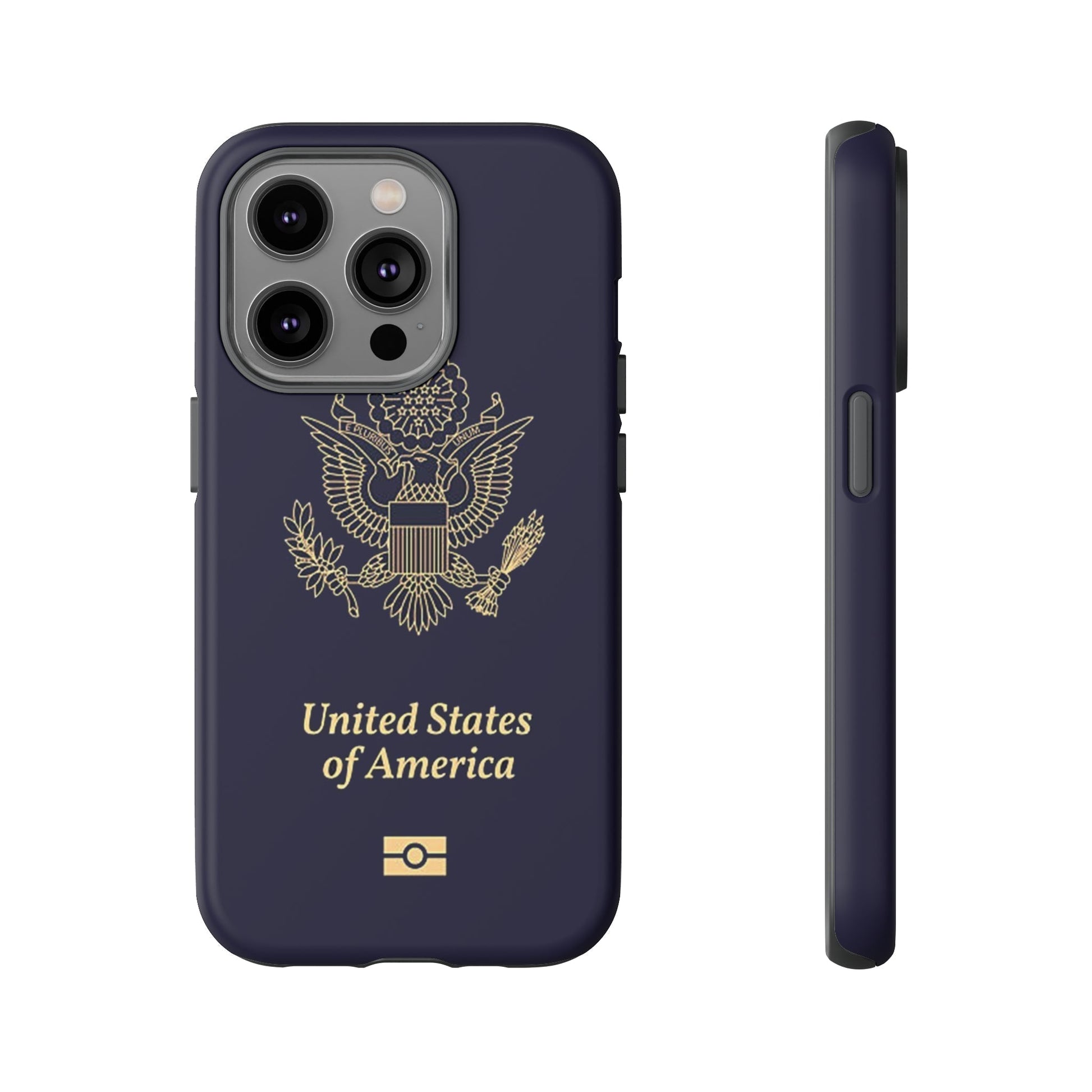 Phone Case-United States Passort | Tough-iPhone 14 Pro-Matte-PhoneCaseBoss-Phone-Best-Phone-Cases