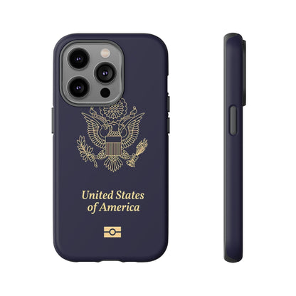 Phone Case-United States Passort | Tough-iPhone 14 Pro-Matte-PhoneCaseBoss-Phone-Best-Phone-Cases