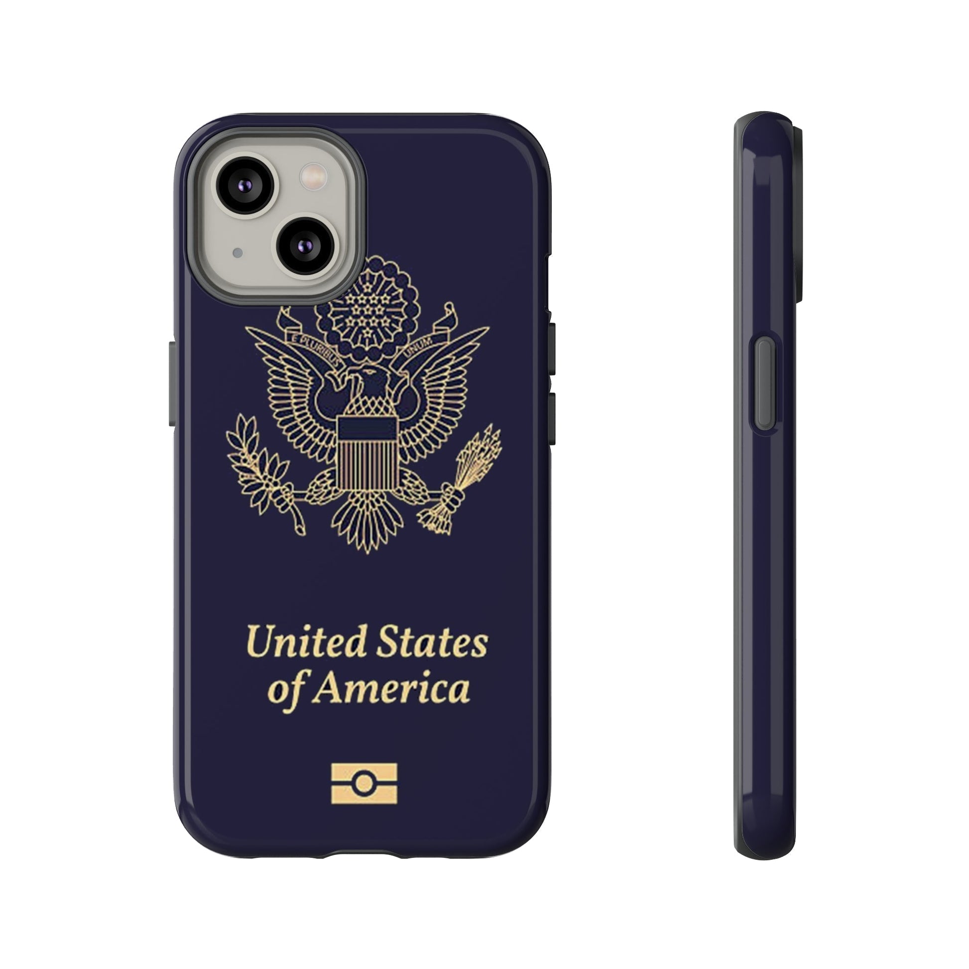 Phone Case-United States Passort | Tough-iPhone 14-Glossy-PhoneCaseBoss-Phone-Best-Phone-Cases