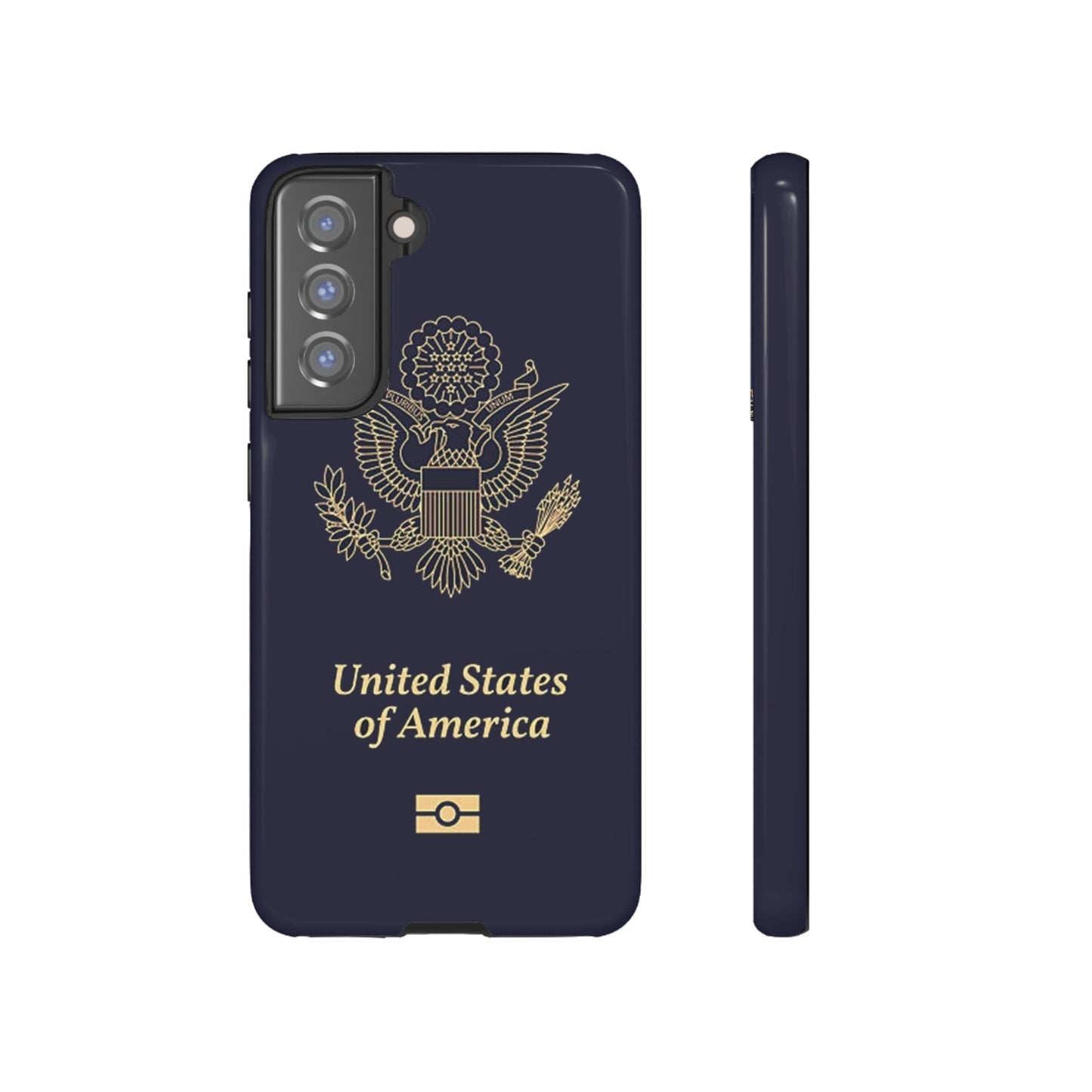 Phone Case-United States Passort | Tough-Samsung Galaxy S21 FE-Glossy-PhoneCaseBoss-Phone-Best-Phone-Cases
