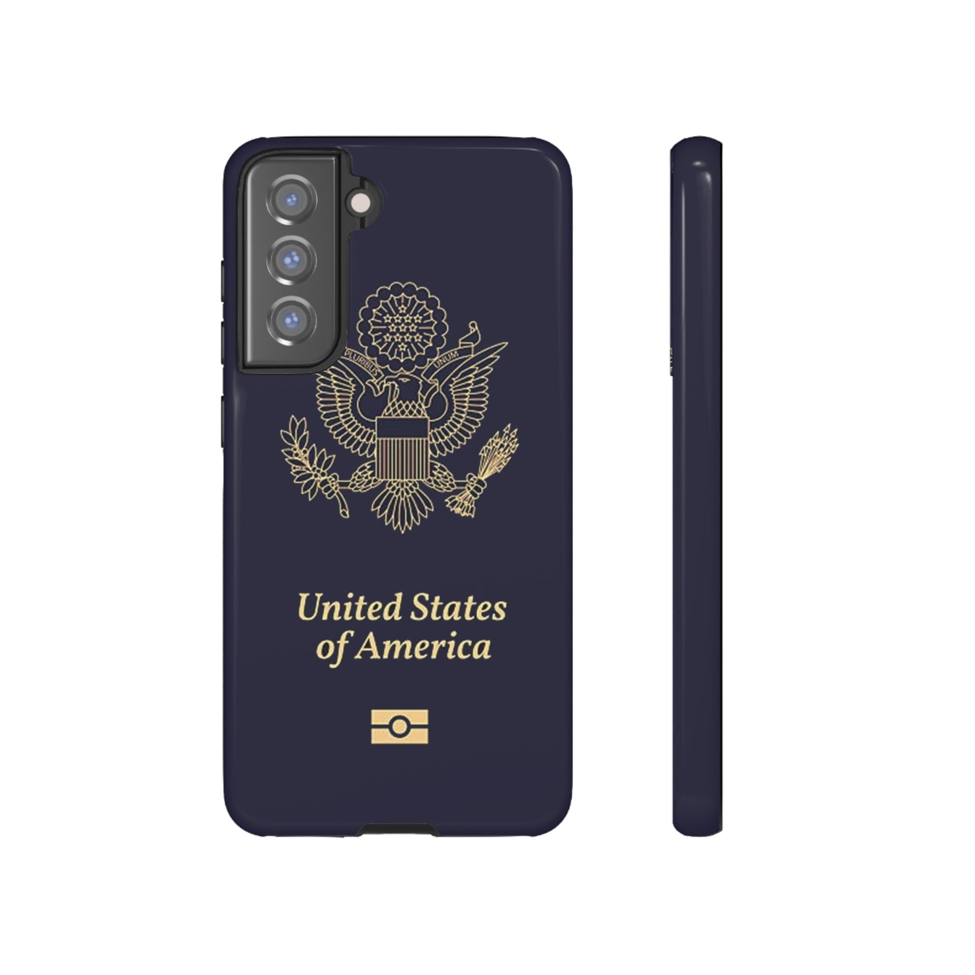 Phone Case-United States Passort | Tough-Samsung Galaxy S21 FE-Glossy-PhoneCaseBoss-Phone-Best-Phone-Cases