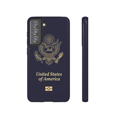 Phone Case-United States Passort | Tough-Samsung Galaxy S21 FE-Glossy-PhoneCaseBoss-Phone-Best-Phone-Cases