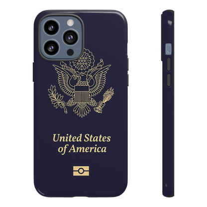 Phone Case-United States Passort | Tough-iPhone 13 Pro Max-Glossy-PhoneCaseBoss-Phone-Best-Phone-Cases