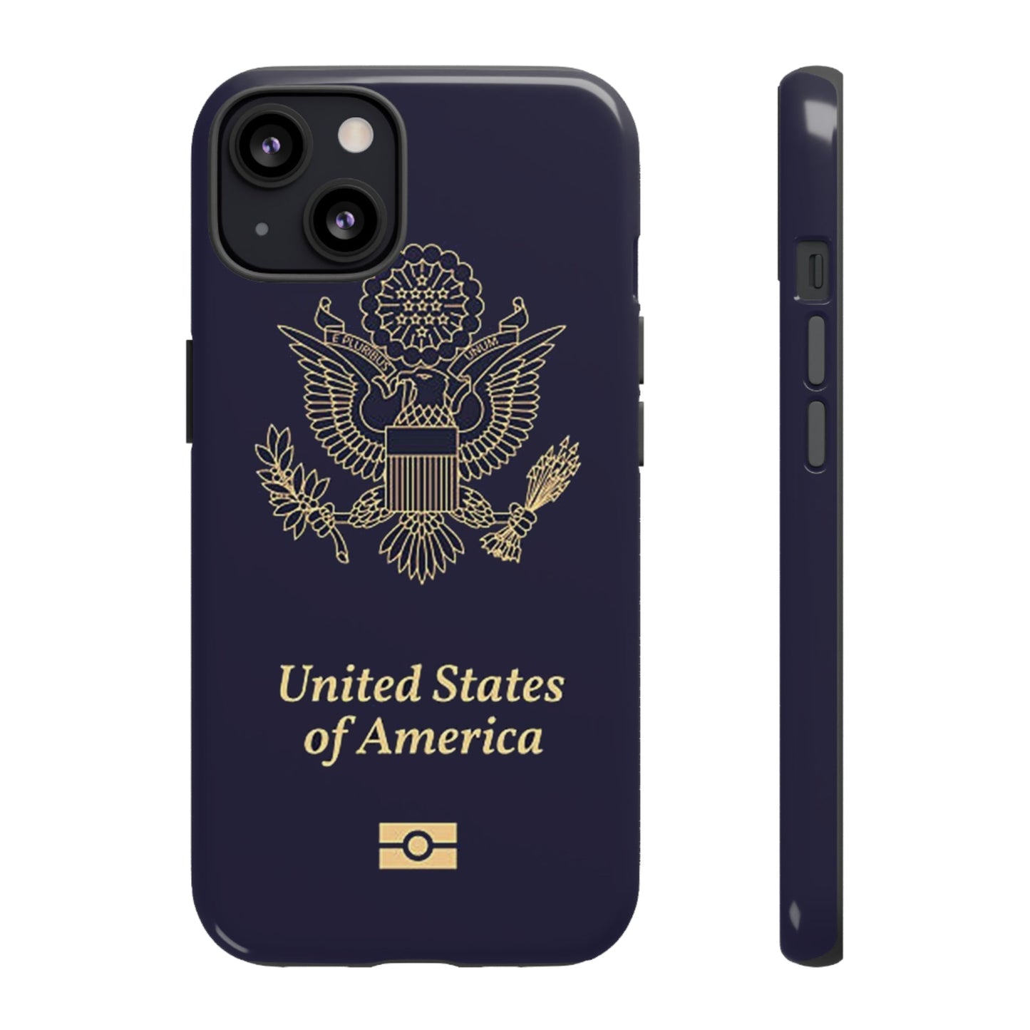 Phone Case-United States Passort | Tough-iPhone 13-Glossy-PhoneCaseBoss-Phone-Best-Phone-Cases