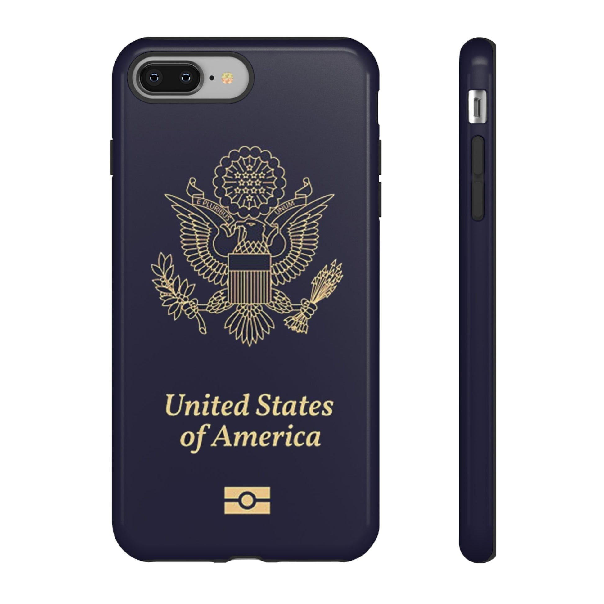 Phone Case-United States Passort | Tough-iPhone 8 Plus-Glossy-PhoneCaseBoss-Phone-Best-Phone-Cases