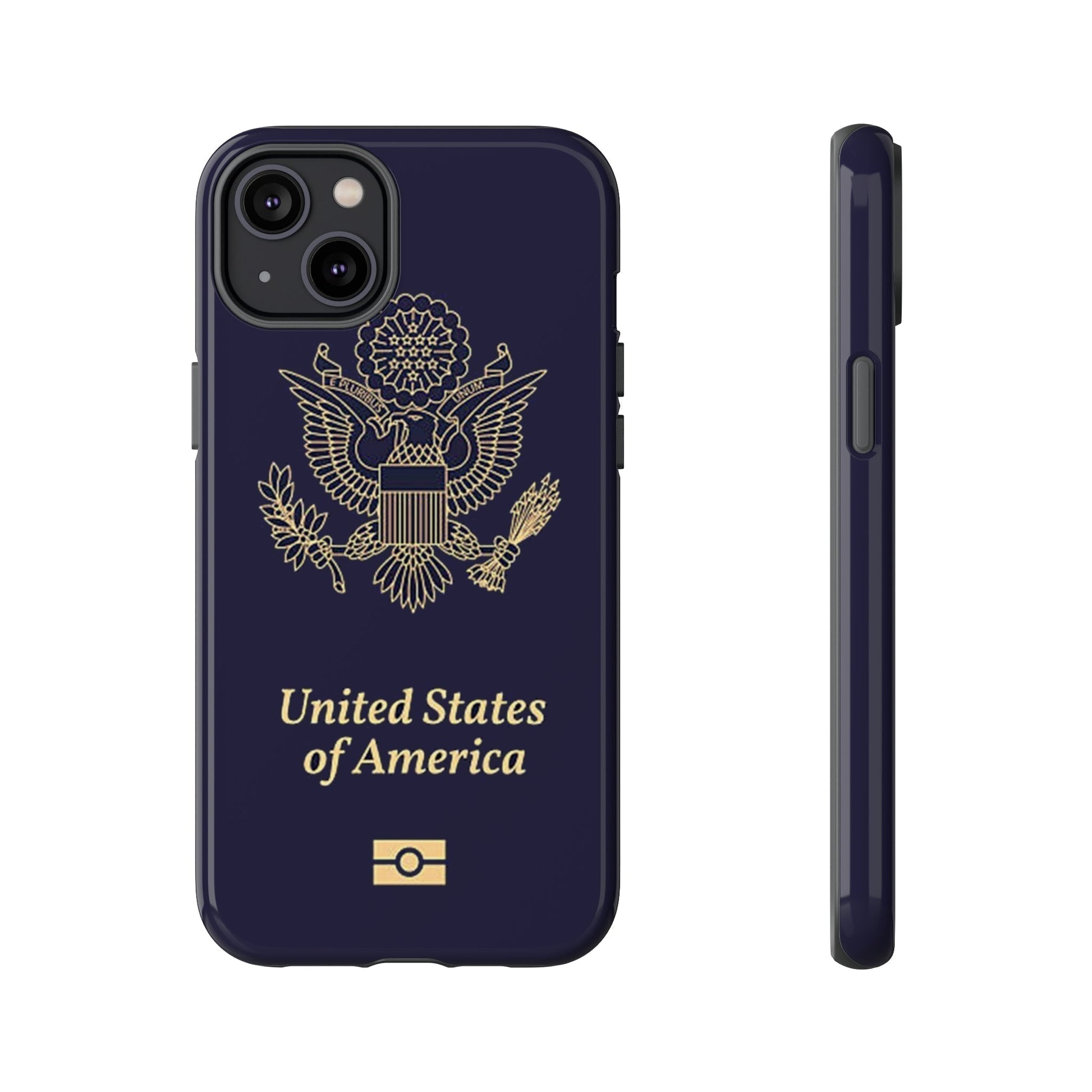 Phone Case-United States Passort | Tough-iPhone 14 Plus-Glossy-PhoneCaseBoss-Phone-Best-Phone-Cases