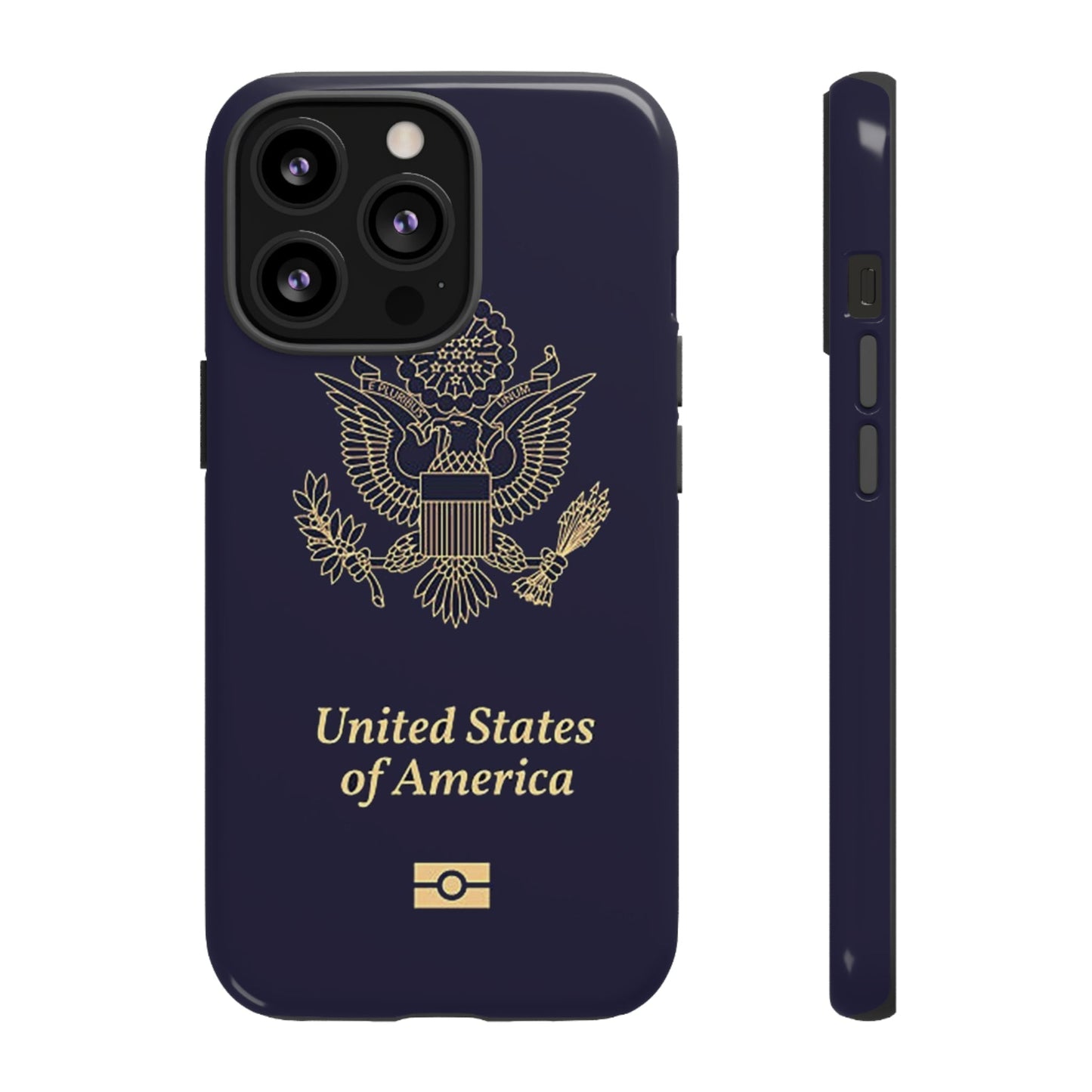 Phone Case-United States Passort | Tough-iPhone 13 Pro-Glossy-PhoneCaseBoss-Phone-Best-Phone-Cases