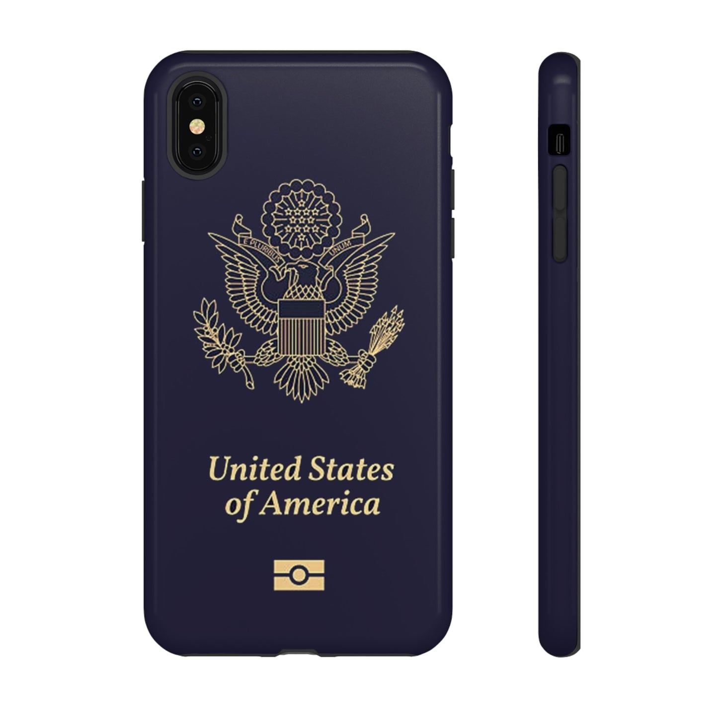 Phone Case-United States Passort | Tough-iPhone XS MAX-Glossy-PhoneCaseBoss-Phone-Best-Phone-Cases