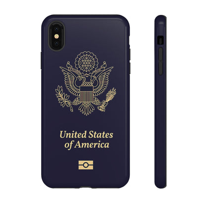 Phone Case-United States Passort | Tough-iPhone XS MAX-Glossy-PhoneCaseBoss-Phone-Best-Phone-Cases
