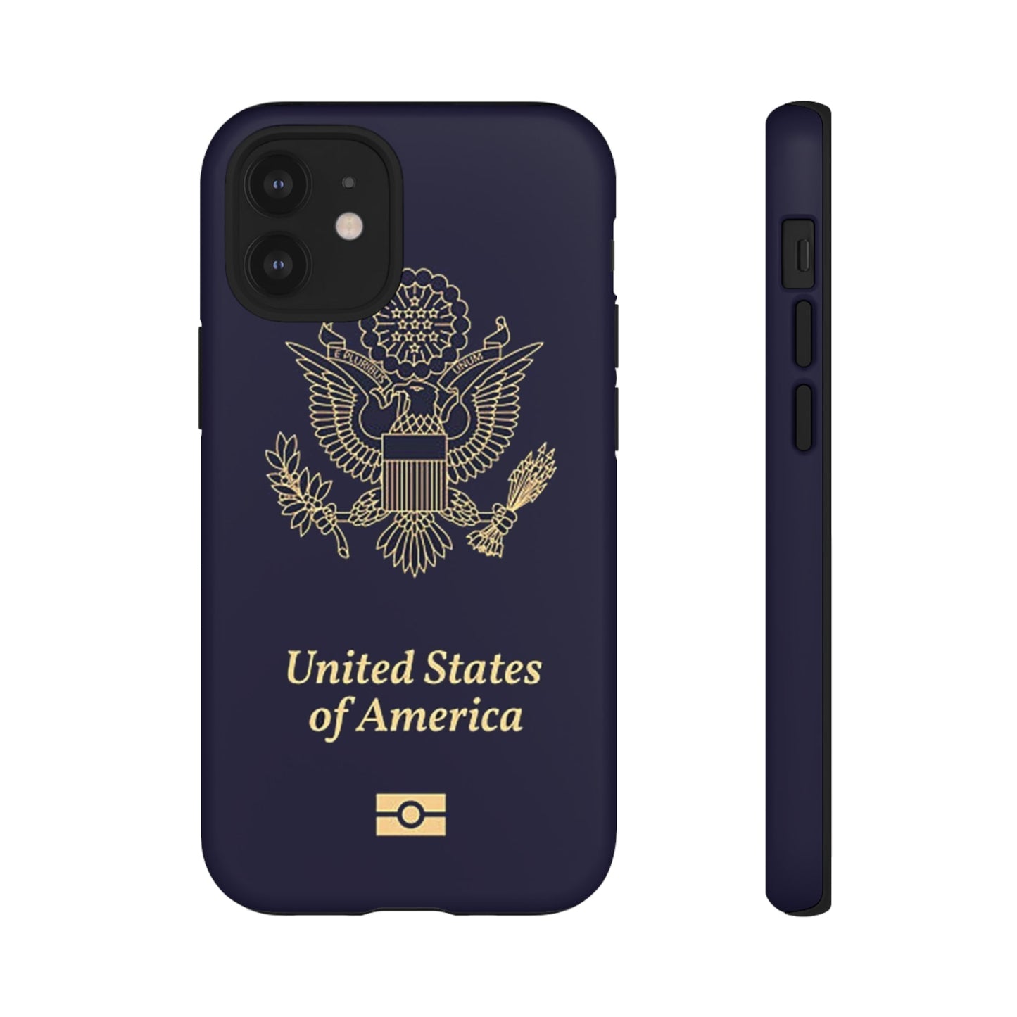 Phone Case-United States Passort | Tough-iPhone 12 Mini-Matte-PhoneCaseBoss-Phone-Best-Phone-Cases