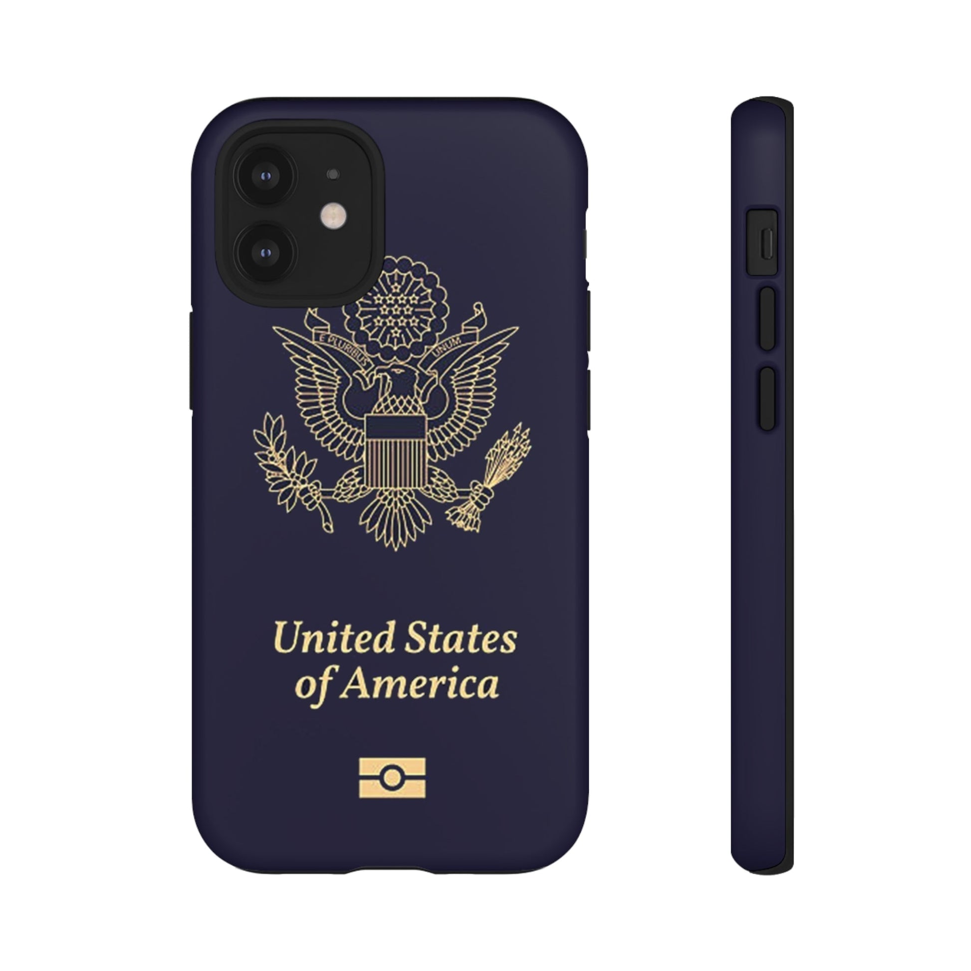 Phone Case-United States Passort | Tough-iPhone 12 Mini-Matte-PhoneCaseBoss-Phone-Best-Phone-Cases