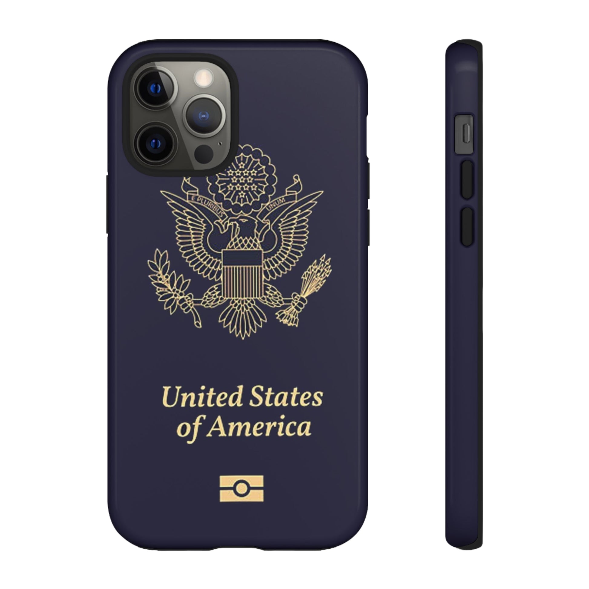 Phone Case-United States Passort | Tough-iPhone 12 Pro-Glossy-PhoneCaseBoss-Phone-Best-Phone-Cases
