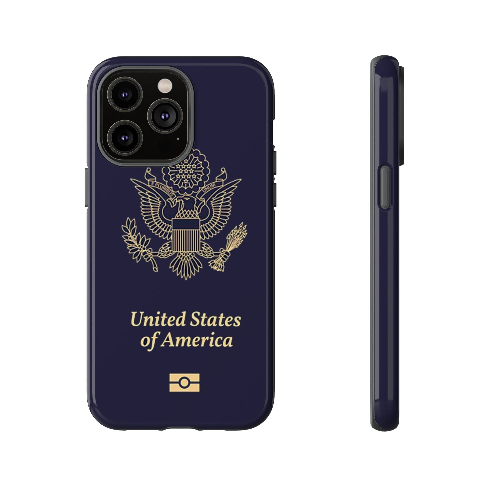 Phone Case-United States Passort | Tough-iPhone 14 Pro Max-Glossy-PhoneCaseBoss-Phone-Best-Phone-Cases