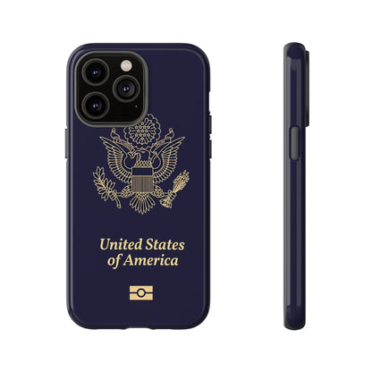 Phone Case-United States Passort | Tough-iPhone 14 Pro Max-Glossy-PhoneCaseBoss-Phone-Best-Phone-Cases