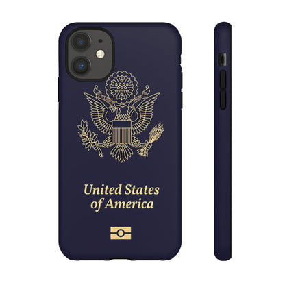 Phone Case-United States Passort | Tough-iPhone 11-Matte-PhoneCaseBoss-Phone-Best-Phone-Cases